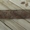 2 1/2" Wired Ribbon Glitter Swirl Leaves Brown Sheer - 10 Yards
